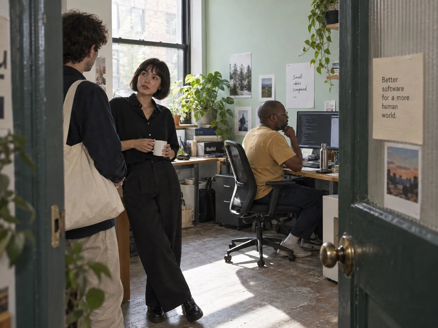 An office and a team behind the product